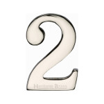 M Marcus Heritage Brass Numeral 2 - 51mm Self Adhesive